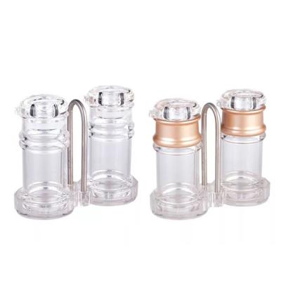 China Acrylic Spice Spice Bottle And Condiment Serve Jar With Hole for sale