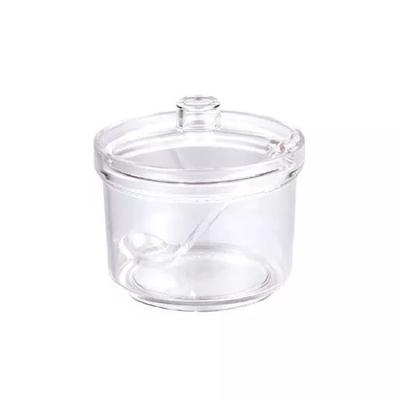 China Spice Restaurant Hotel Use Clear Acrylic Olive Oil Vinegar Cruet for sale