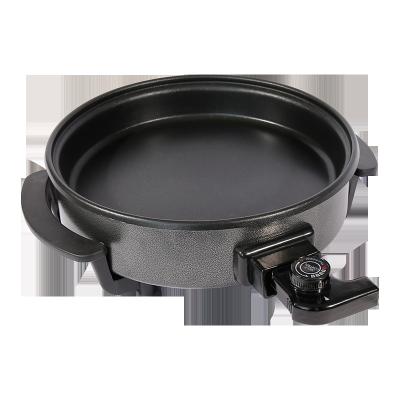 China Alumnium XH-40C Thermostat Control Outdoor Adjustable Electric Pizza Pan Nonstick Cooking Electric Pan for sale