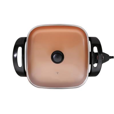 China XH-3030 Outdoor Popular Electric Frying Pan Copper Pan Aluminum Electric Frying Pan For Sale for sale