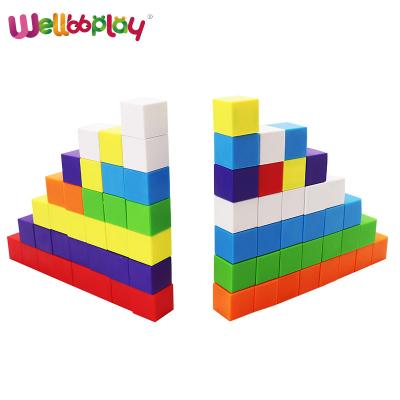 China Construction Toy 40pcs DIY Children's Toy Magic Cube Puzzle Magnetic Cube Building Blocks Play for sale