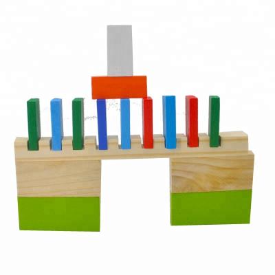 China Construction Toy Custom Logo Wooden Dominoes, 240pcs Colorful Wooden Toys for sale