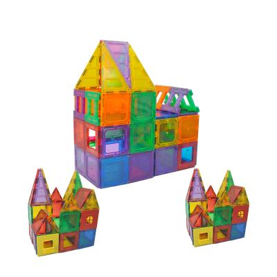 China Creative Building Toy 90pcs Wisdom Toys Plastic Construction Blocks Magnetic Building Tiles For Kids for sale