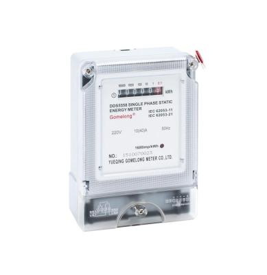 China 2021 Gomelong hot sale cheap price single phase types of electricity meter for sale