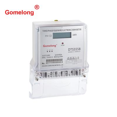 China Three phase four wire electronic Kwh meter energy meter with Rs485 à venda