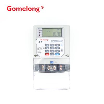 Cina kwh metersts plc smart electricity energy meter keypad 1 phase prepaid metersts prabayar meter in vendita