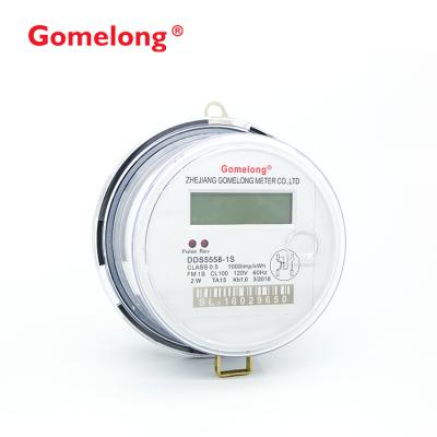 중국 DDS5558 ANSI Socket 1s Meter Single Phase kwh Energy Electricity Meters 판매용