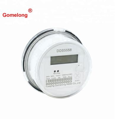 中国 DDS5558 ANSI Socket Energy Meter Single Phase Digital Energy Electricity Meters 販売のため