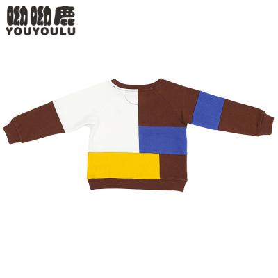 China Wholesale-Breathable Round T-shirt Boys Autumn And Winter Baby Clothes Boys Hoodies Children's Neck Color Contrast Contrast Casual Hoodie for sale