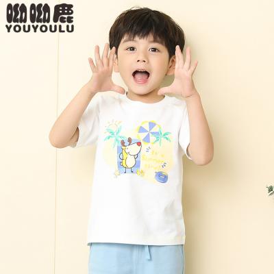 China Wholesale Summer Breathable Urban Fashionable Clothing Kids Baby Boy Character T-shirts Kids Tee for sale