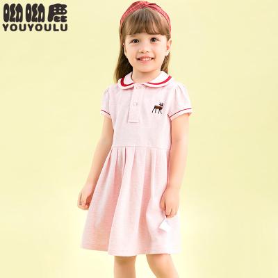 China Princess Breathable Girls Cute Polo Daily Uniform Style Casual Stretchy Toddler Baby Dress for sale