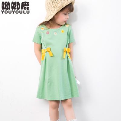 China Breathable High Quality Kids Girl Bowknot Princess Holiday Dress For Party Birthday Wedding for sale