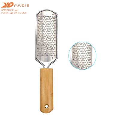 China Household factory supply direct wooden metal pedicure foot file with high quality for sale