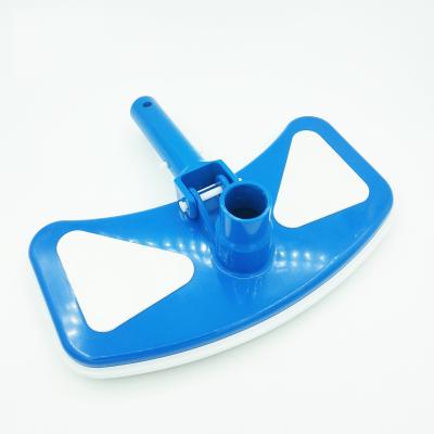 China Factory Plastic Blue Pool Accessory Weighted Over And In Ground Pool Accessories Cleaning Vacuum Head for sale