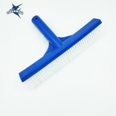 China Factory Plastic 10 Inch Blue Body and Handle - White Bristle Spa and Pool Brush for sale