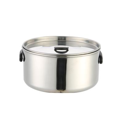 China Gas Cooker Capsuled Bottom Sauce Pan Stainless Steel Milk Pan Stainless Steel Cookware for sale