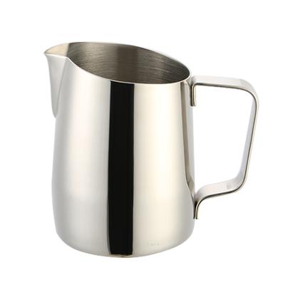 China Sustainable 400ml Stainless Steel Milk Frothing Jug Espresso Coffee Pitcher for sale