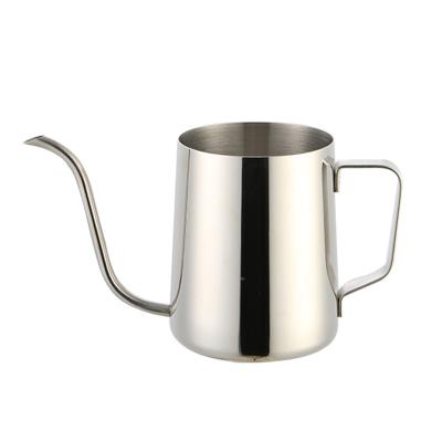 China Hot Selling Mini Stainless Steel 350ml Hand Held Drip Gooseneck Long Narrow Amazon Spout Coffee Drip Kettle Coffee Pot for sale