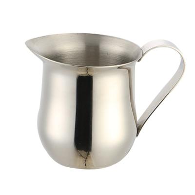 China Stainless Steel Mouth Garland Cup With Graduated Measuring Mouth Cup Milk Foam Pot Fancy Viable Thickened Sharp Coffee for sale