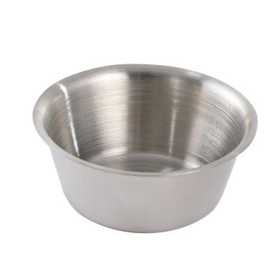 China Viable Stainless Steel Sauce Cup, Individual Condiment Bowl, Kitchen Sala Cup Jam Cup Ramekins 2oz, 4oz, 6oz for sale