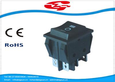 China Six Pin Waterproof On Off On Rocker Switch 250V/125V With T120 Ambient Temp for sale