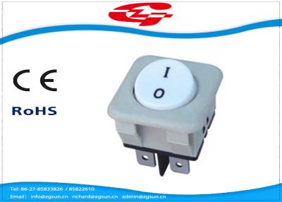 China Round Button Electrical Rocker Switches Square Housing With On Off Function for sale