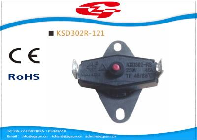 China KSD302 series manual reset Snap Disc Thermostat / bi metal thermostat for heat protection for sale