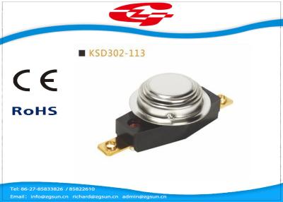 China Automatic Reset 3/4' Bimetal Disc Thermostat KSD302-113 with UL VED certificate for sale