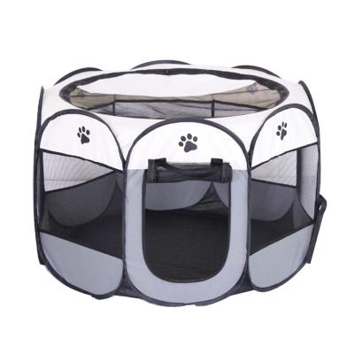 China Breathable Octagonal Dog Cage Cat Fence Removable Washable Folding Pet Dog Barrier for sale