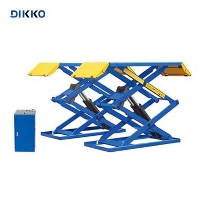 China Super Thin Alignment 3.5T Scissor Lift With Jack 4.5T Platform Scissor Lift 3500kg Small Scissor Car Lift 3.5T/4.5T for sale