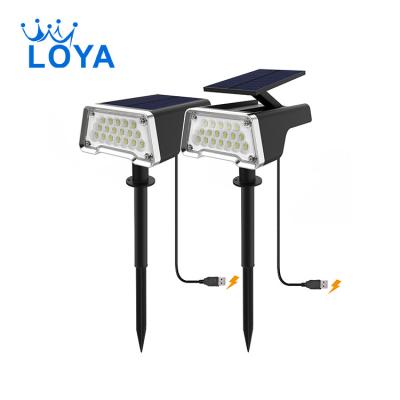 China 36 LED Outdoor Garden Light Waterproof Angle LED Garden Lamp 6000K Lighting White Solar Adjustable Garden Light Solar Garden Light for sale