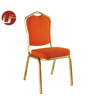 China Capacity high quality stacking steel metal iron hotel furniture wedding banquet hotel stacking chair for sale