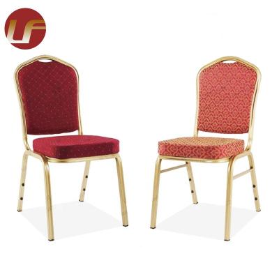 China Capacity high quality stacking steel metal iron hotel furniture wedding banquet hotel stacking chair for sale