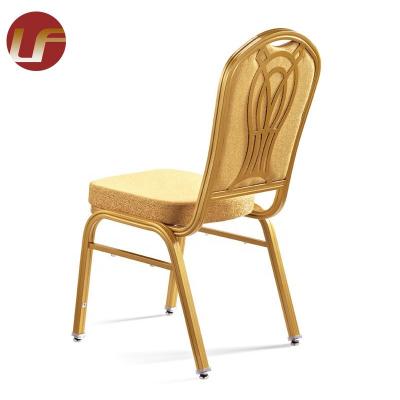 China High Stacking Capacity Customized Cheap Metal Steel Iron Hotel Furniture Wedding Banquet Hotel Chair for sale