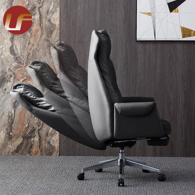 China (Size)Adjustable hot sale in the market price lowest OEM produce Luxury Genuine Leather Boss Office Chair for sale