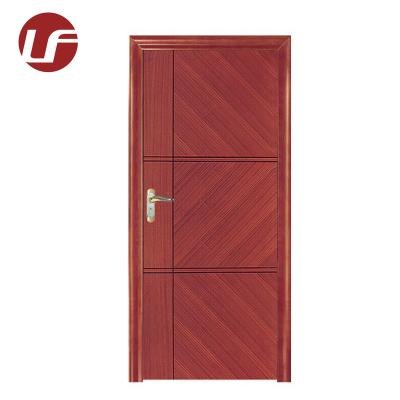 Cina Latest Design Hotel Room Durable Waterproof Graceful Plywood Wooden Teak Red Color Wooden Doors in vendita