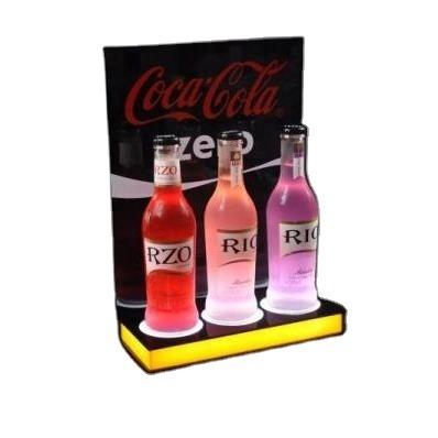 China Sustainable 2021 Bottle Display Stand Led Lighting Glorify for sale