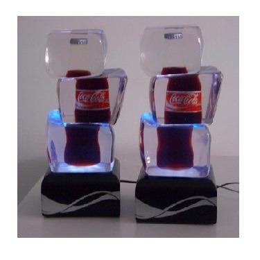 China 2021Wholesale Sustainable Style Ice Cube Special Shape Led Bottle Light Display for sale