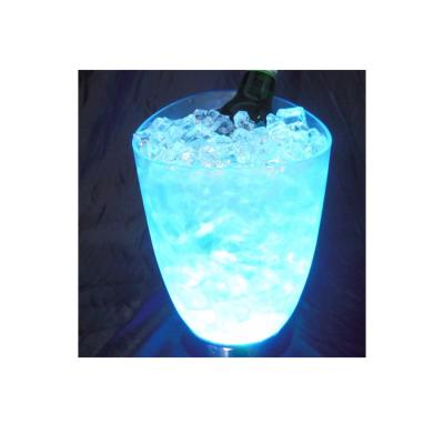 China Sustainable Popular Household Kitchens Use Decorative Plastic Led Ice Bucket for sale