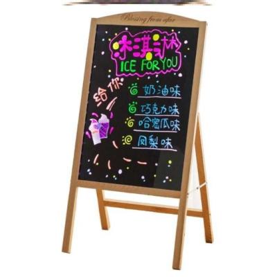 China A Style Double Side Wood Frame Eco - Friendly Standing Chalk Board for sale