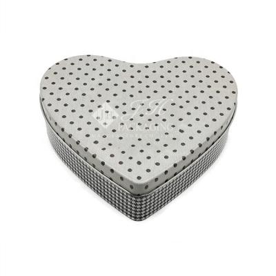 China Gift & Craft cute and sweet JH design valentine's day heart shape tin box tin gift box tin gift box for sale