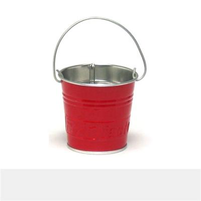 China Custom Storage JH Logo Tin Ice Bucket Large Metal Bucket With Handle for sale