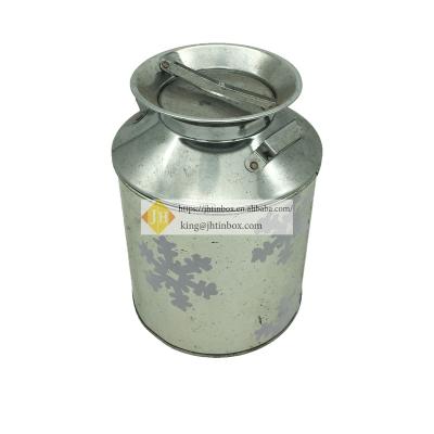 China Fantastic Smooth Round Shape Milk Tin Can Of Eco - Friendly And Recyclable Material JH for sale