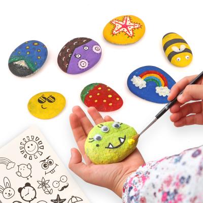 China Kids Learing Toys Best Sellers Educational Toys Rock Arts and Crafts Set Painting Rock Kit Creative Artist Stone for Plastic Kids Ages 6+ for sale