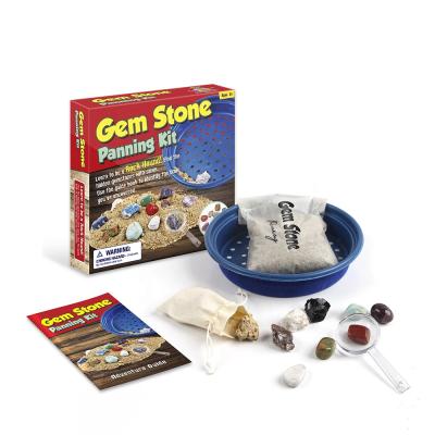 China Eductional Toys Funny Educational Toys For Children Mineral Lapis Lazuli Tumble Stones Gemstone Filtering Kit for sale