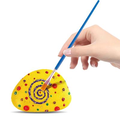 China Playing Natural DIY Stone To Paint Your Own Educational Toys For Kids Rock Painting Kit For Kid 2021 for sale