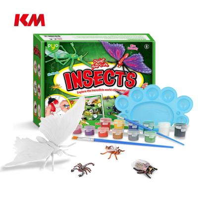 China Wholesale Non-Toxic Learing Toys Factory Kids Toys DIY Hand Make Dinosaur Insects Painting Kit Arts And Crafts for sale