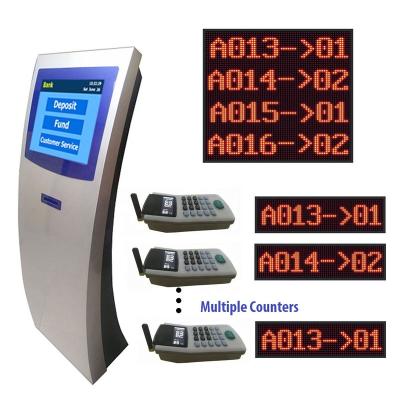 China Banking / Hospital Queue Management System / Consulates Ticket Kiosk Auto Token Number Waiting Machine 17/19/22 Custom Size for sale