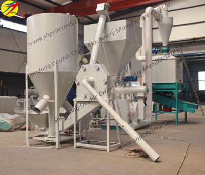 China Feed Pellet Line And Die Flat Line Vertical Poultry Feed Kneader Animal Feed Mixer Pellet Equipment for sale