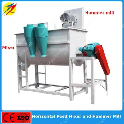 China Powder 500 Kg Per Hour Poultry, Pig, Chicken, Dairy Feed Mixer And Grinder Machine for sale